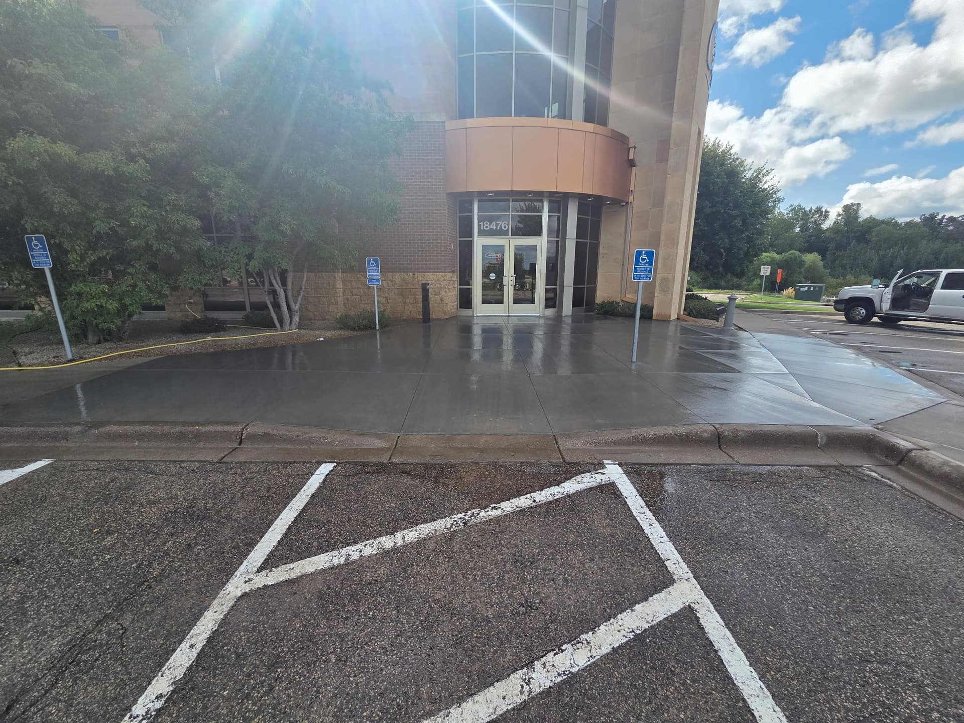 Gallery photos for Bank Entrance Concrete Makeover in Lakeville: Image #2
