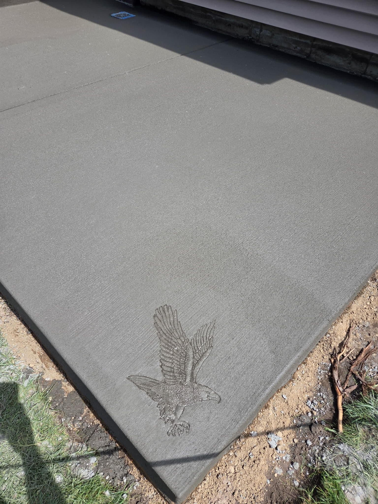 Concrete Art with Eagle Stamp in Savage MN image