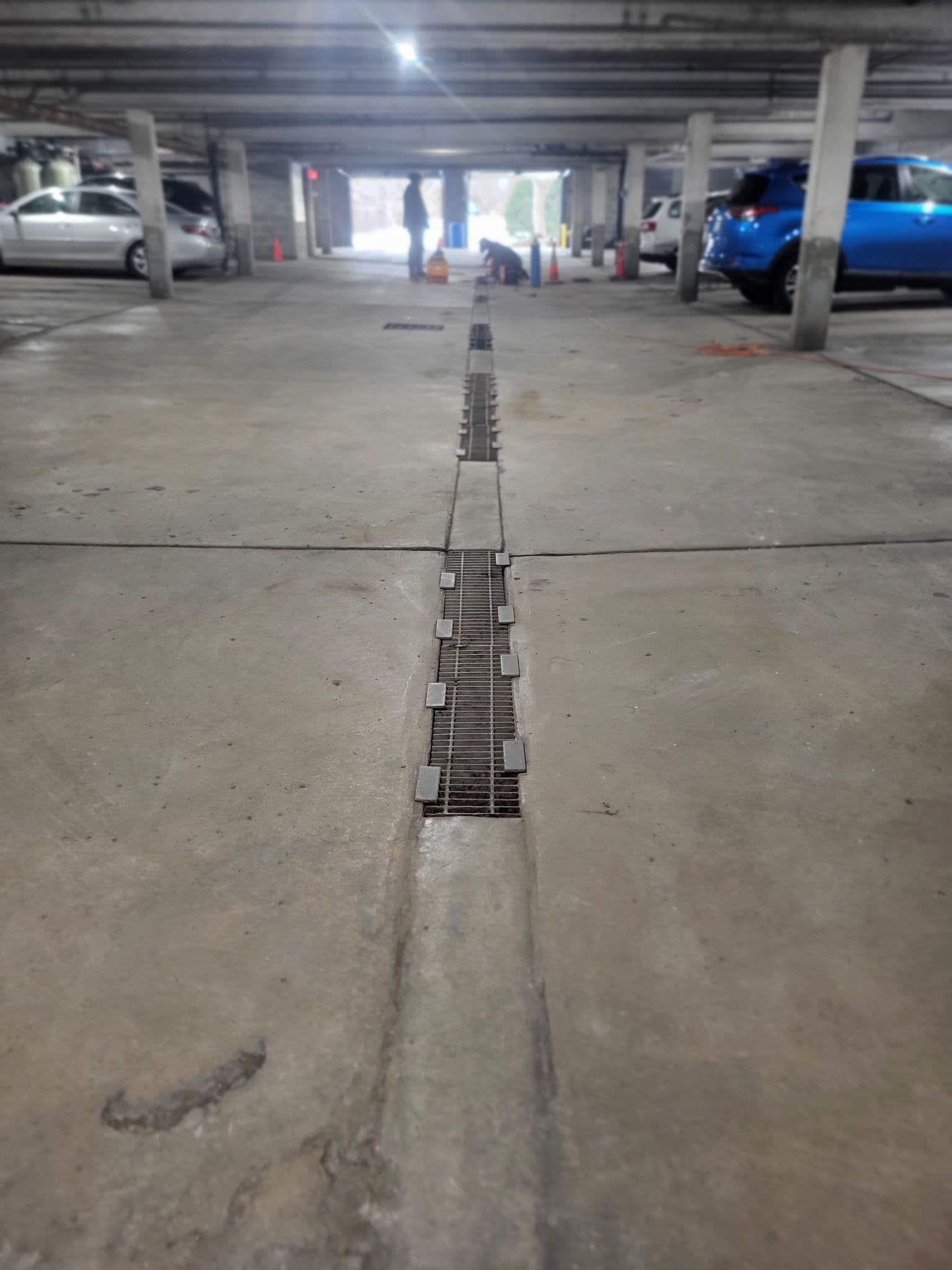 Concrete Drainage Repair at Edina Apartment Complex Garage image