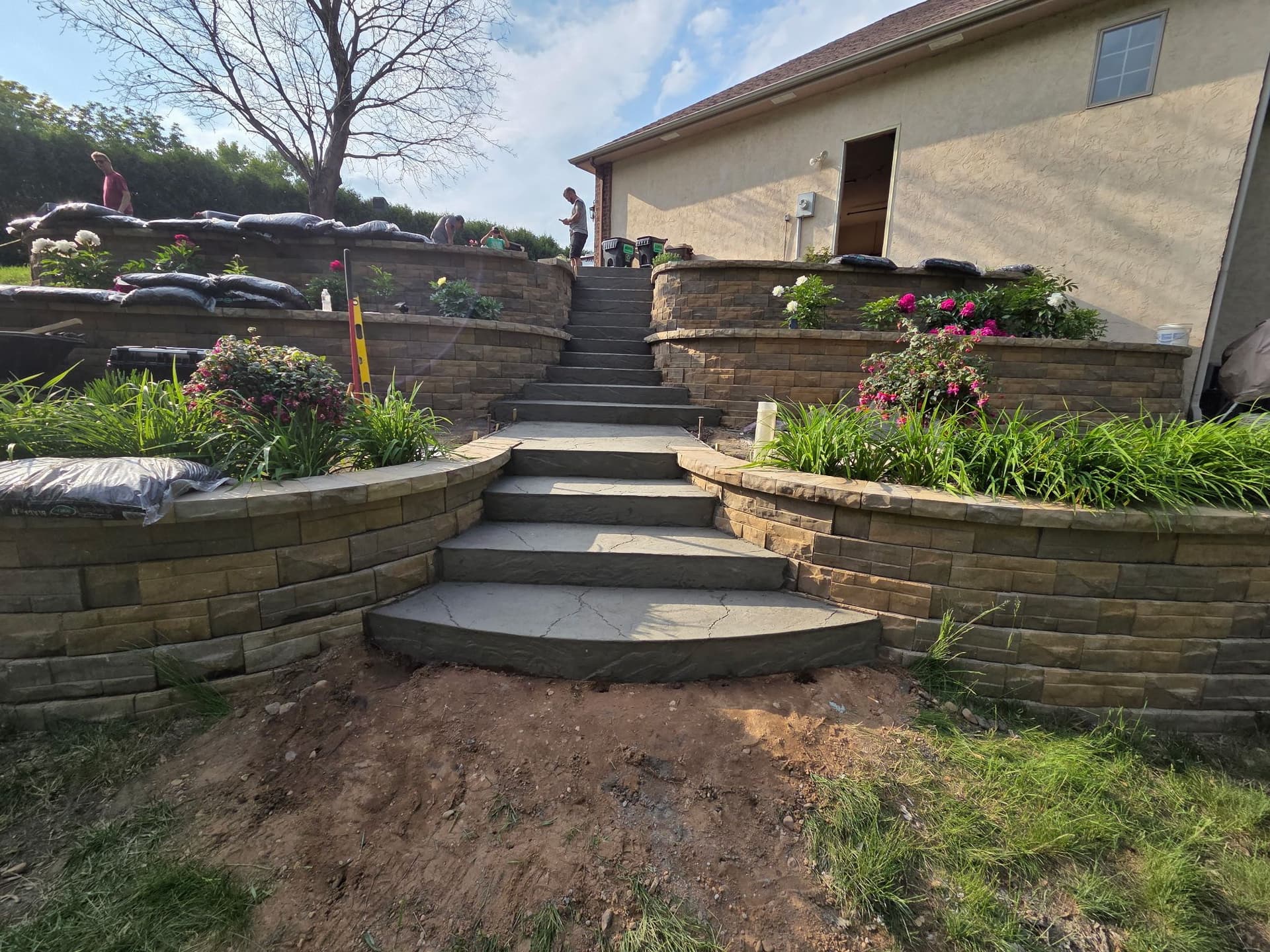 Gallery photos for Stamped Concrete Walkway and Steps in Apple Valley: Image #2