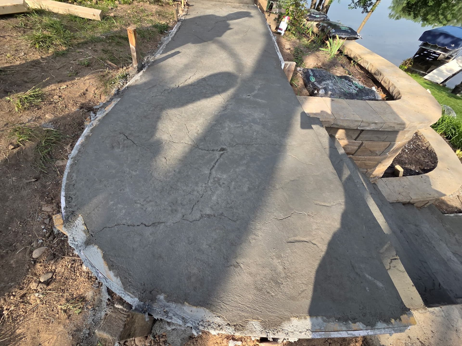 Gallery photos for Stamped Concrete Walkway and Steps in Apple Valley: Image #1